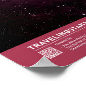 冬の夕日 ポスター (角)