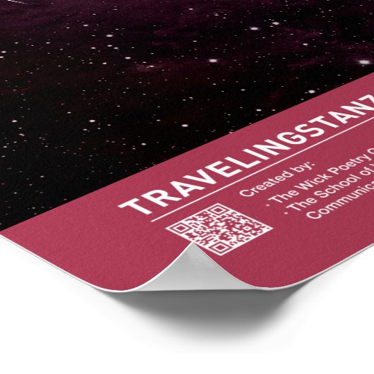 冬の夕日 ポスター (角)