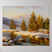 冬の夕日 ポスター (正面)