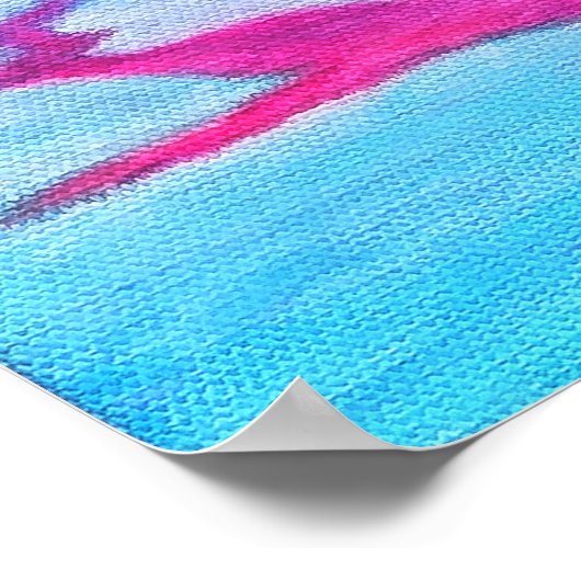 冬の夕日 ポスター (角)