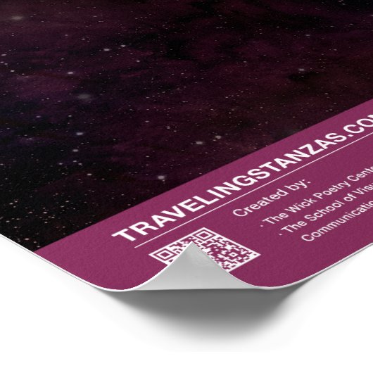 冬の夕日 ポスター (角)