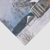 冬の夕暮れのカントリーハウス 薄葉紙 (詳細)