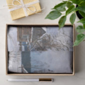 冬の夕暮れのカントリーハウス 薄葉紙 (ギフト)