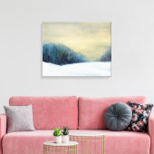 冬の夕暮れアト絵画ル キャンバスプリント (インサイチュ (リビング))