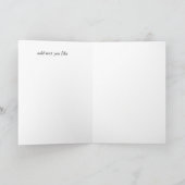 冬の夕焼けの鹿のカード カード (内部)