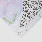 冬の夕焼け色鉛筆のスノーフクロウ 薄葉紙 (詳細)