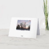 冬の夕焼け シーズンカード (裏面)