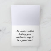 冬の夕焼け シーズンカード (内部)