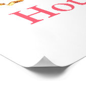 冬の外は寒いホットココアバーベビーシャワー ポスター (角)