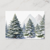 冬の外は寒いワンダーランドおむつラッフル エンクロージャーカード (裏面)