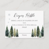 冬の外は寒いワンダーランドおむつラッフル エンクロージャーカード (正面)