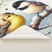 冬の夜に鳥凍っていを愛する シェルパブランケット (3/4)