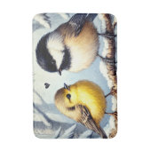 冬の夜に鳥凍っていを愛する バスマット (正面縦)