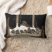 冬の夜に ランバークッション (ブランケット)