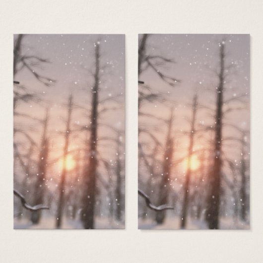 冬の夜のしおり (正面&裏面)