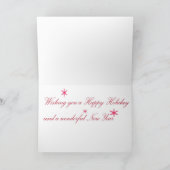 冬の夜のクリスマスカード シーズンカード (内部)