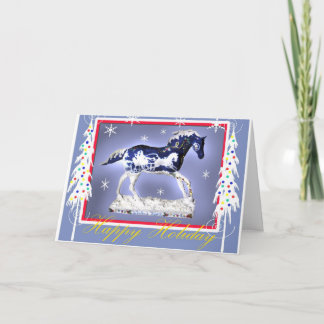 冬の夜のクリスマスカード シーズンカード