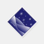 冬の夜のクリスマスナプキン スタンダードカクテルナプキン (角)