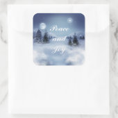 冬の夜のシール スクエアシール (バッグ)