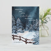 冬の夜のホリデーカード シーズンカード (スタンド正面)