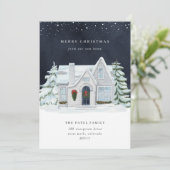 冬の夜の休暇引越し告知 案内状 (スタンド正面)