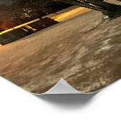 冬の夜の写真ポスター ポスター (角)