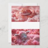 冬の夜の囁き：夢想冬のハート 招待状 (裏面)