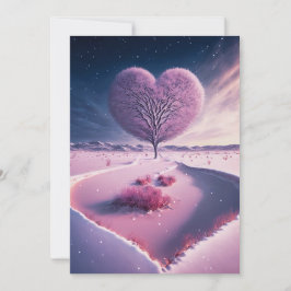 冬の夜の囁き:夢想冬のハート 招待状