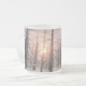 冬の夜の夢のマグカップ フロストグラスマグカップ (正面左)