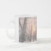 冬の夜の夢のマグカップ フロストグラスマグカップ (左)