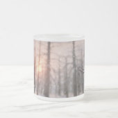 冬の夜の夢のマグカップ フロストグラスマグカップ (中央)