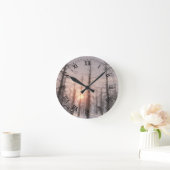 冬の夜の夢の時計 ラウンド壁時計 (ホーム)