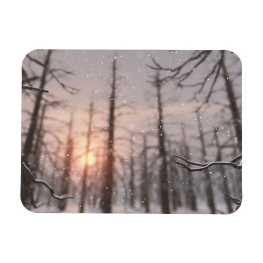 冬の夜の夢の柔軟な磁石 マグネット (横)