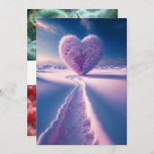 冬の夜の夢:結婚式招待状 招待状 (正面/裏面)