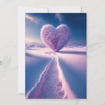 冬の夜の夢：結婚式招待状