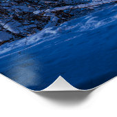 冬の夜の森の道 ポスター (コーナー)