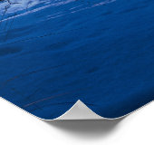 冬の夜の森の道 ポスター (角)