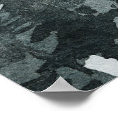 冬の夜の森ワンダーランドのシーティングチャート ポスター (角)