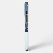 冬の夜の背景 iPhoneケース (左側面)