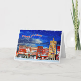 冬の夜のRutland Vermont シーズンカード