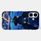 冬の夜フクロウ Case-Mate iPhoneケース (裏面 (横))