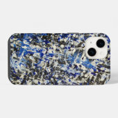 冬の夜抽象芸術 iPhoneケース (裏面横)
