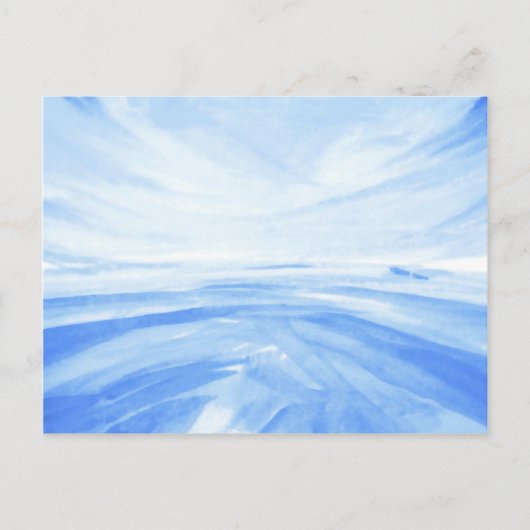 冬の夜明け ポストカード (正面)