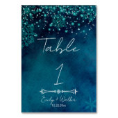 冬の夜結婚の テーブルナンバー (正面)