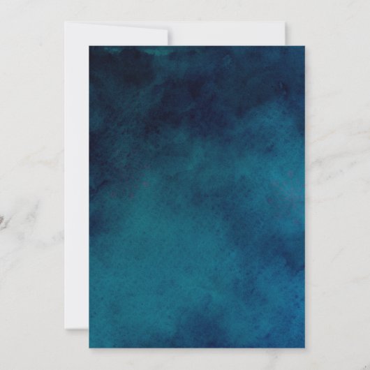 冬の夜結婚の 招待状 (裏面)