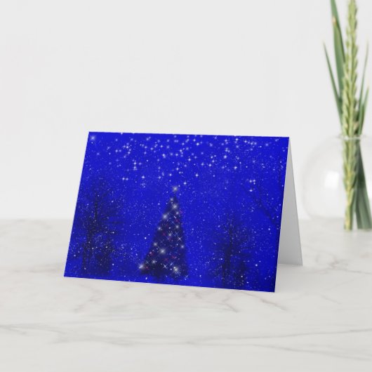 冬の夜 クリスマスカード (正面)