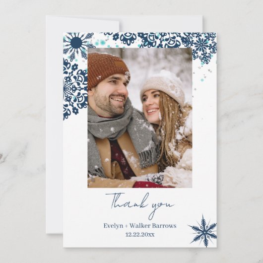 冬の夜 サンキューカード (正面)