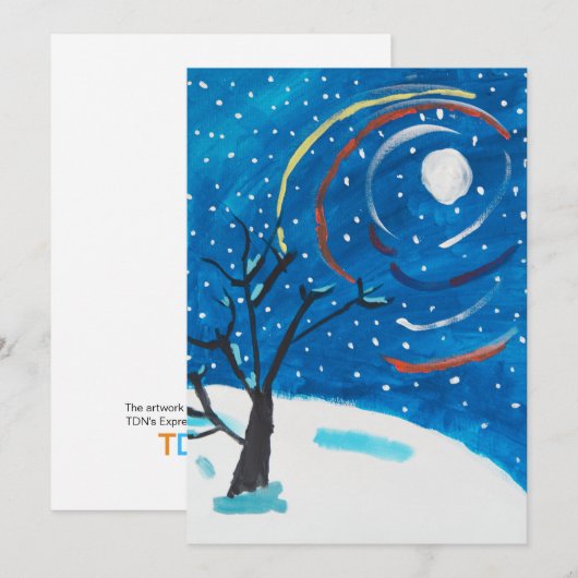 冬の夜 シーズンカード (正面/裏面)