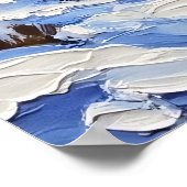 冬の夜:ビッグフットの雪の景色 ポスター (角)