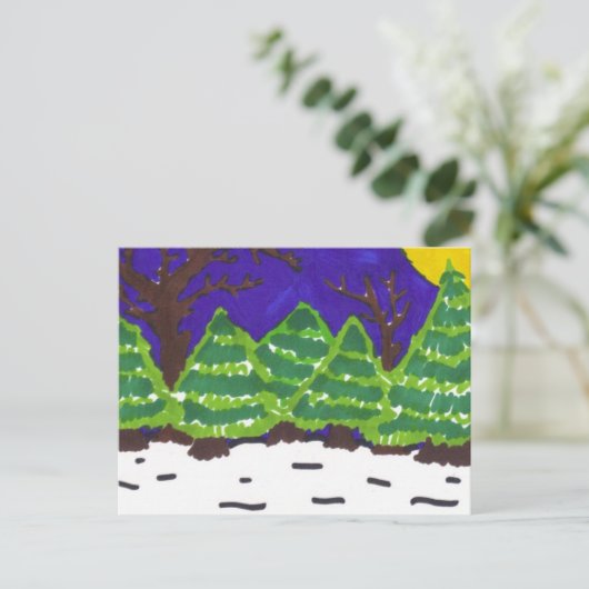 冬の夜 ポストカード (スタンド正面)